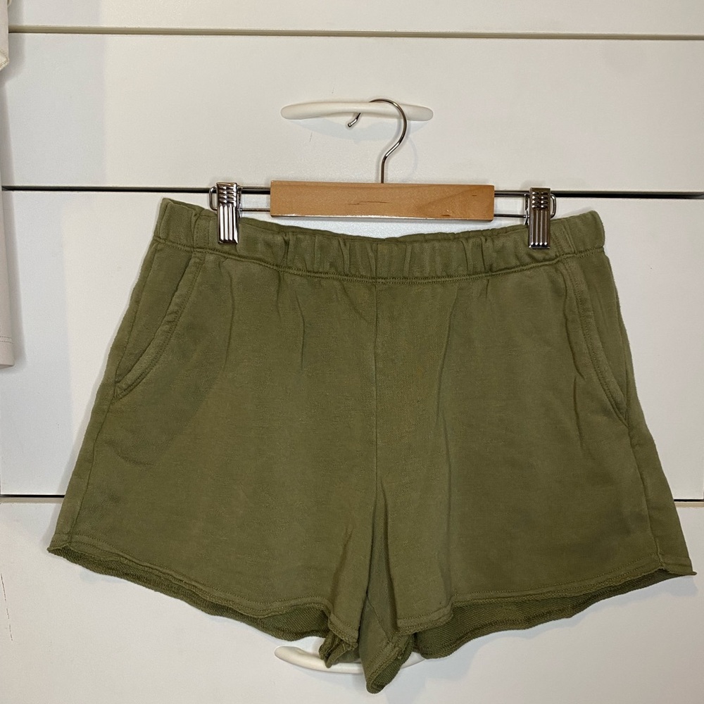 Colsie Army Green Sweat Shorts
